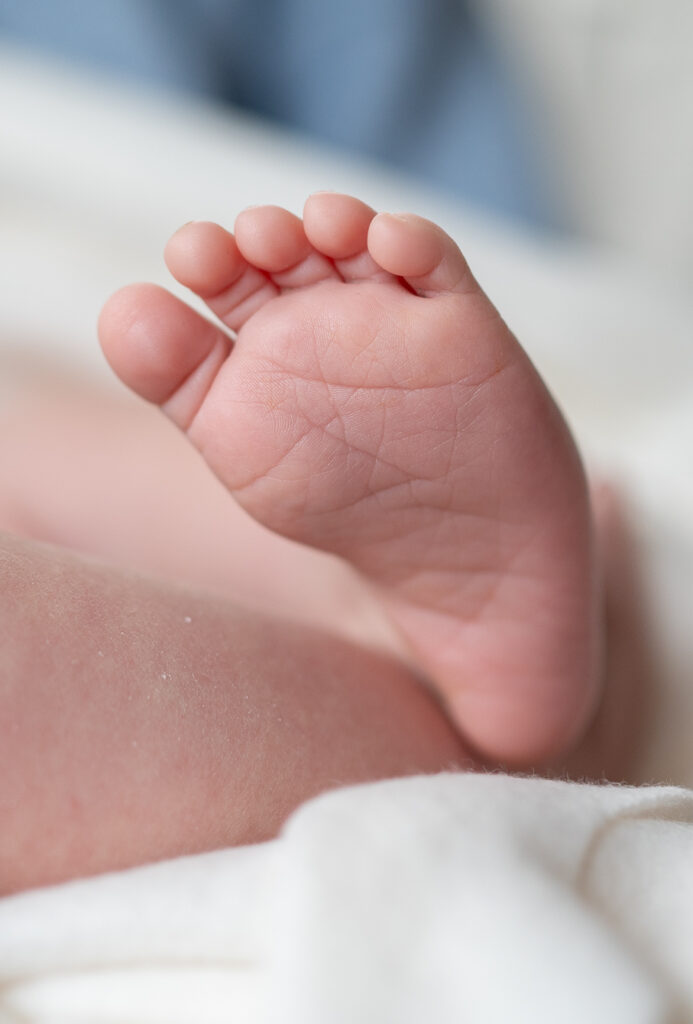 Fotografie eines Babyfusses